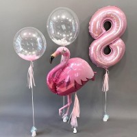 Композиция из шаров «Фламинго»